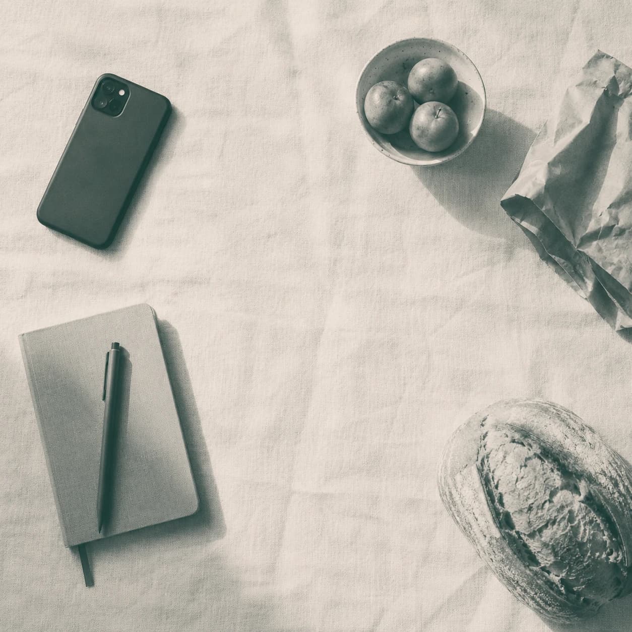 A kitchen table where the household sets its monthly cap
